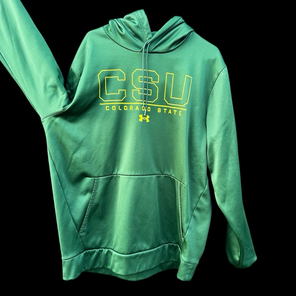 Under Armour Colorado State Green Yellow Hoodie like men's new size XXL